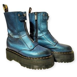 🆕 Dr Martens Jetta Hi Max Metallic Leather Platform Boots.